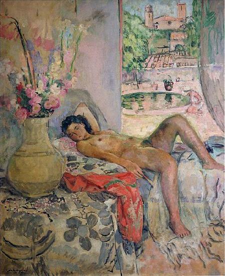 Henri Lebasque Prints Nude portrait by Henri Lebasque, oil on canvas. Courtesy of The Athenaeum oil painting image